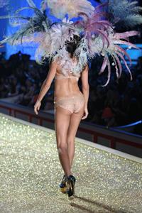 Adriana Lima on the runway at Victoria's Secret Fashion Show 2010