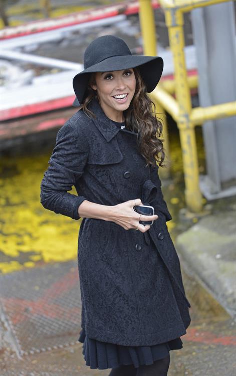 Myleene Klass Outside London Studios - Jan 22, 2013 
