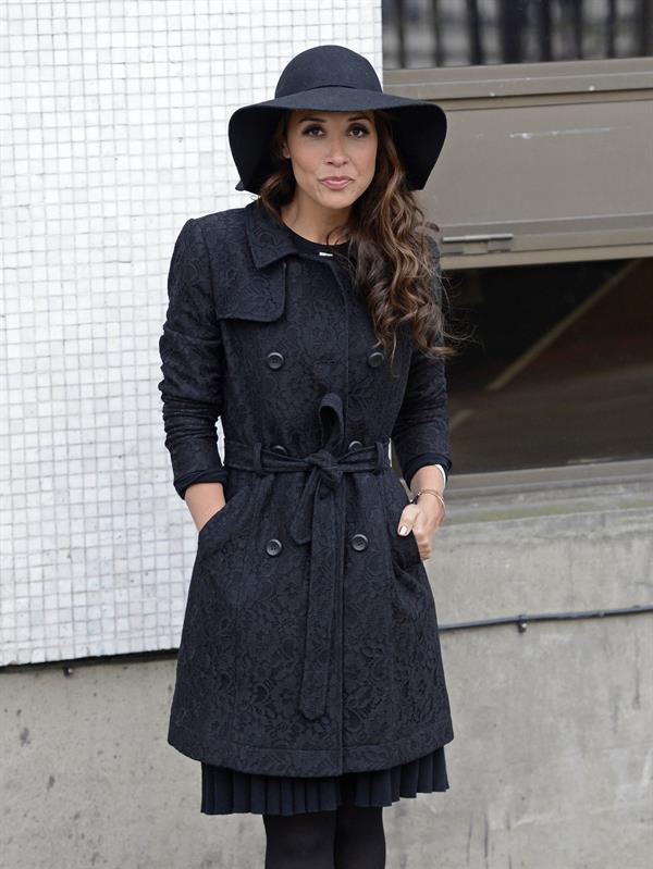 Myleene Klass Outside London Studios - Jan 22, 2013 