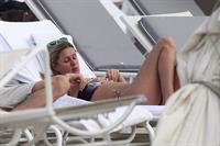 Nicky Hilton Hotel pool in Miami - December 31, 2012