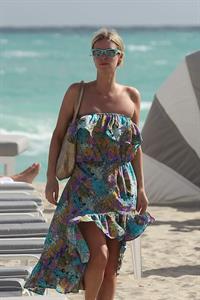 Nicky Hilton Hotel pool in Miami - December 31, 2012