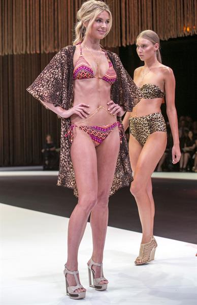 Jennifer Hawkins in a bikini