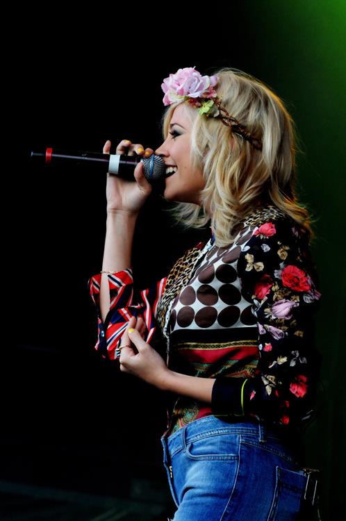 Pixie Lott performs at the Cornbury Music Festival at Great Tew Estate on June 29, 2012 in Oxford, England