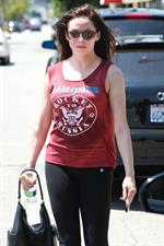 Rose McGowan - Spotted at The Tracey Anderson Gym 29.07.12