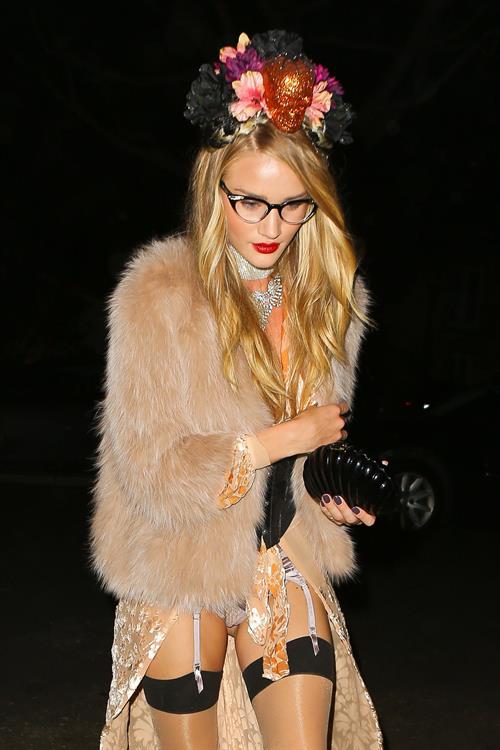 Rosie Huntington-Whiteley - At A Halloween Party In Beverly Hills October 26, 2012
