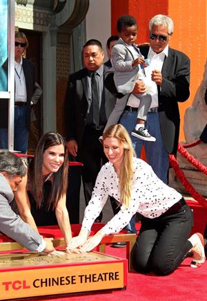Sandra Bullock Pictures Sandra Bullock Immortalizal with hand and footprint Ceremony in Hollywood 25.09.13