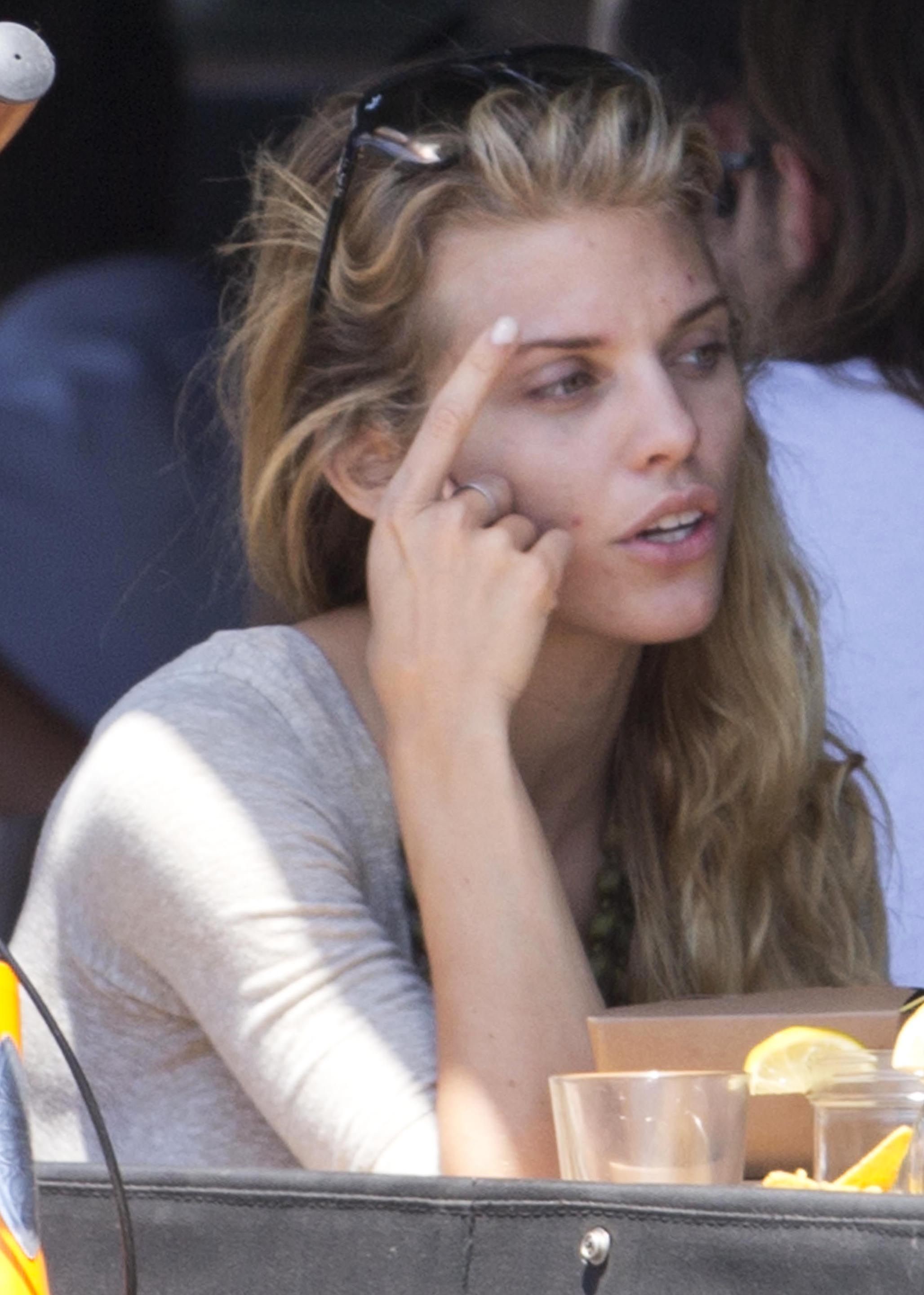 AnnaLynne McCord Pictures AnnaLynne McCords dress blew up to reveal her underwear in Venice, August 20, 2014