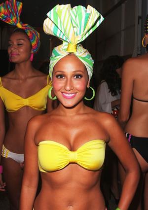 Adrienne Bailon Mercedes Benz Fashion Week Swim at the Raleigh - July 15, 2011
