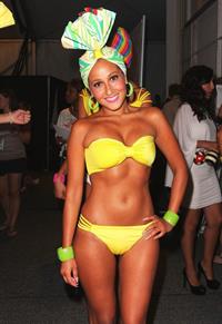 Adrienne Bailon Mercedes Benz Fashion Week Swim at the Raleigh - July 15, 2011
