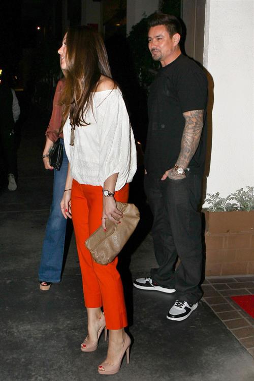 Minka Kelly leaving Madeo restaurant Los Angeles on March 24, 2012 