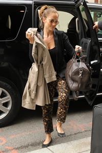 Minka Kelly outside her hotel New York City 3/5/2012