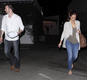 Minka Kelly dinner at Casa Vega in Studio City 10/14/12 
