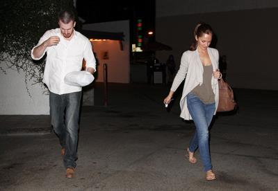 Minka Kelly dinner at Casa Vega in Studio City 10/14/12 