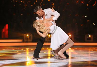 Pamela Anderson Appears in the TV Show Dancing on Ice, UK 06/01/13 