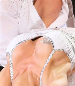 Pamela Anderson Appears in the TV Show Dancing on Ice, UK 06/01/13 