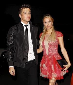 Paris Hilton Christmas dinner at Mr Chow December 15, 2012 