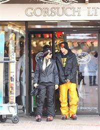 Paris Hilton enjoying a day in the mountains of Aspen December 18, 2012 