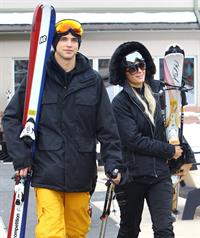 Paris Hilton enjoying a day in the mountains of Aspen December 18, 2012 