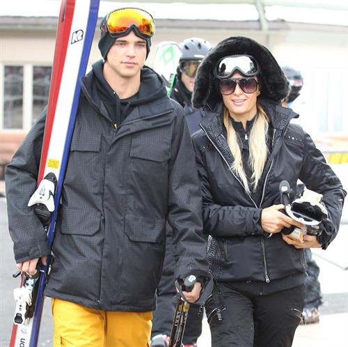 Paris Hilton enjoying a day in the mountains of Aspen December 18, 2012 