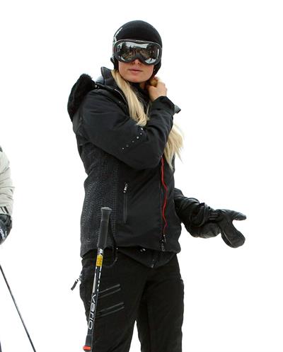 Paris Hilton enjoying a day in the mountains of Aspen December 18, 2012 