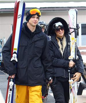 Paris Hilton enjoying a day in the mountains of Aspen December 18, 2012 