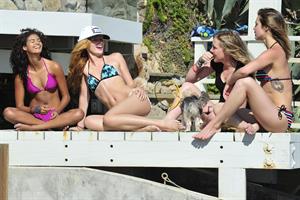 Bella Thorne in a bikini in Malibu on August 18, 2014