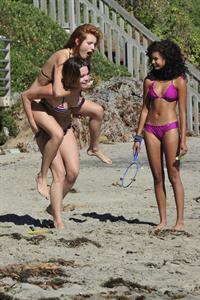 Bella Thorne in a bikini in Malibu on August 18, 2014
