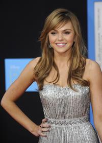 Aimee Teegarden at the Los Angeles premiere of Disney's Prom on April 21, 2011