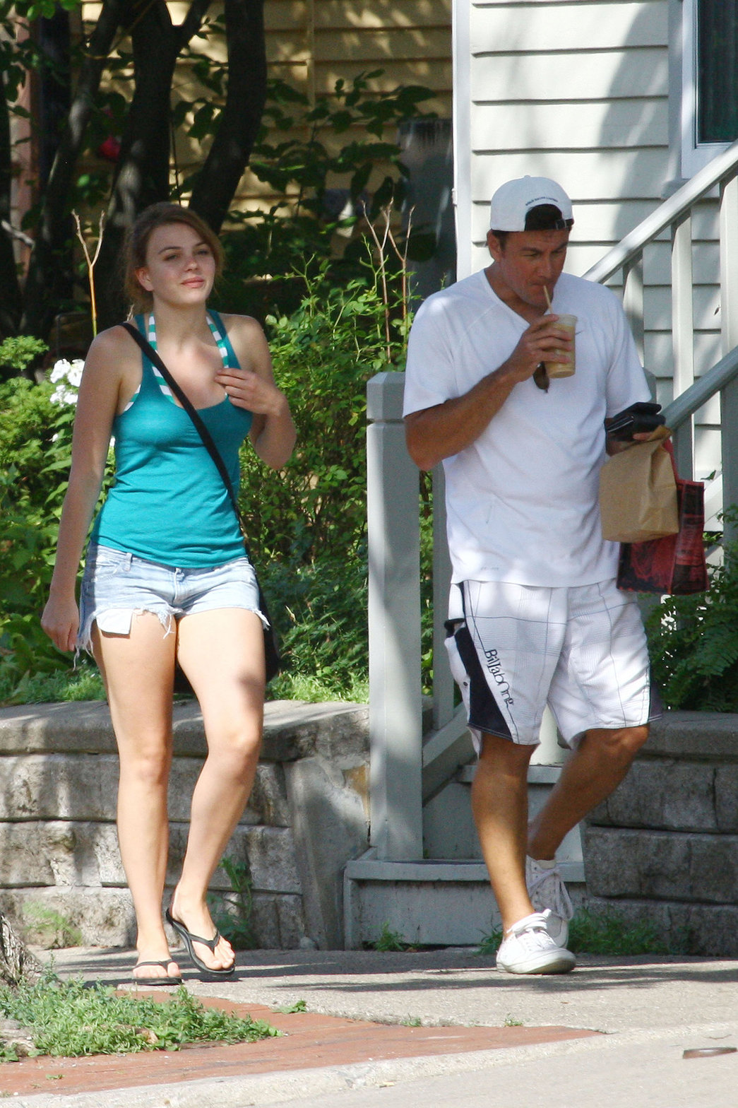 Aimee Teegarden kayaking in Ann Arbor on July 29, 2011 