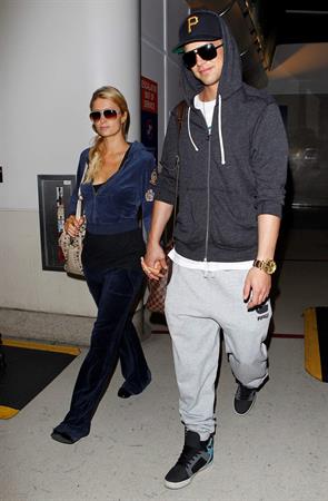 Paris Hilton and River Viiperi holding hands at LA. December 10, 2012 