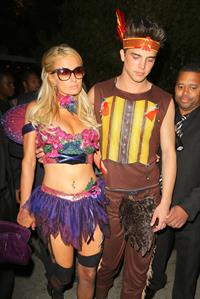 Paris Hilton at the Playboy Mansion Halloween Party in Los Angeles 10/27/12