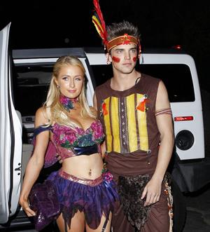 Paris Hilton at the Playboy Mansion Halloween Party in Los Angeles 10/27/12