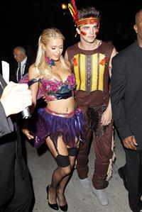 Paris Hilton at the Playboy Mansion Halloween Party in Los Angeles 10/27/12