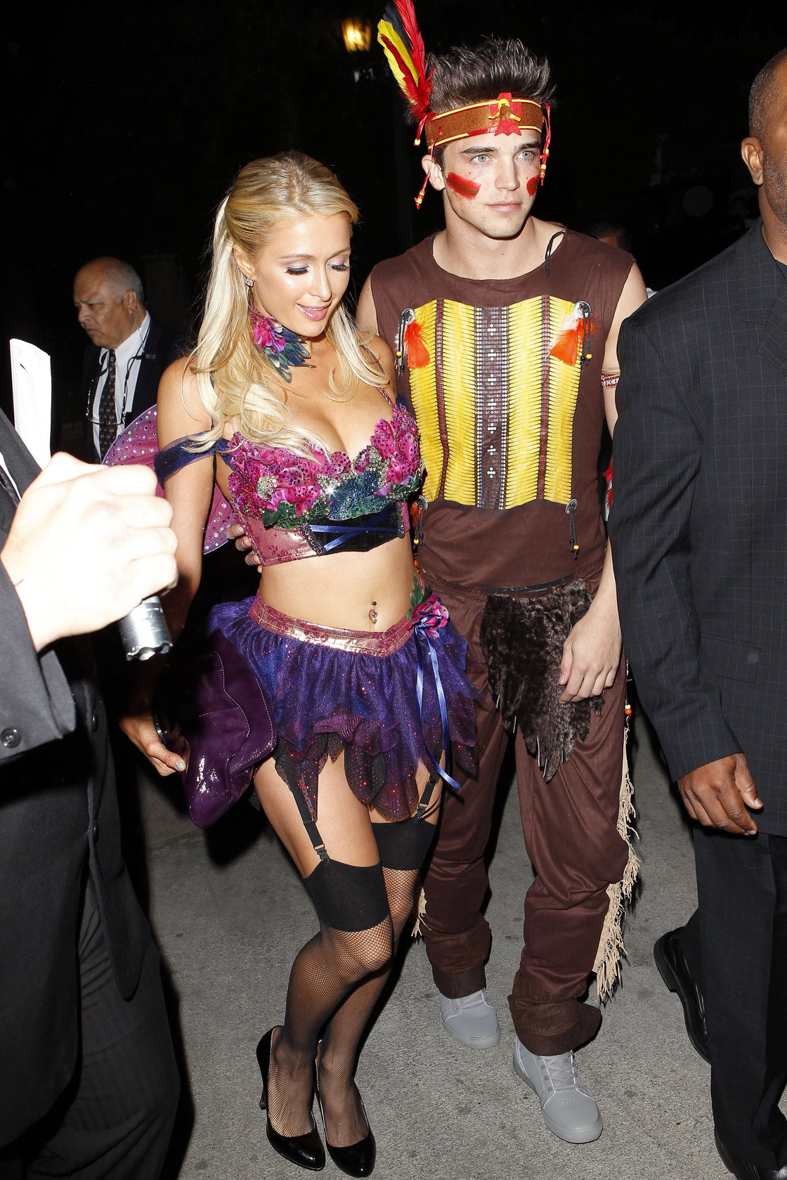 Paris Hilton at the Playboy Mansion Halloween Party in Los Angeles 10/27/12