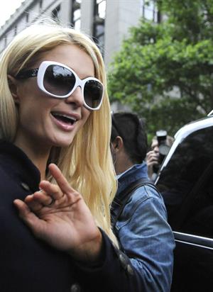Paris Hilton Leaves Federal Court in NYC June 4, 2012