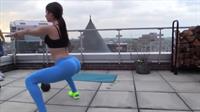 Jen Selter leads a workout