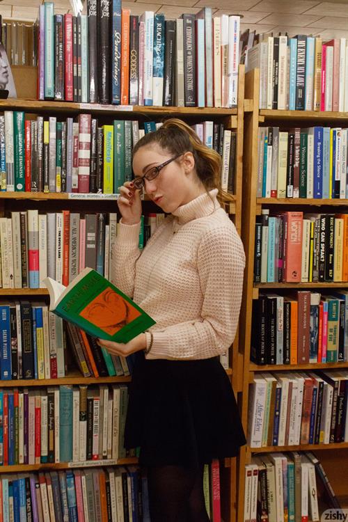 Mallory Christopher in the Library