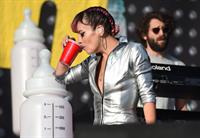 Lilly Allen performing on Day 2 of the V Festival August 17, 2014