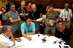 Agnieszka Radwanska celebration of her birthday during the BNP Parabas Open - March 6, 2014 