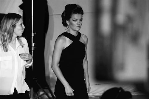 Agnieszka Radwanska behind the scenes Photoshoot Leus Polska July 18, 2014 