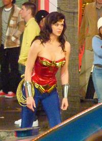 Adrianne Palicki on Wonder Woman set 3/29/2011 