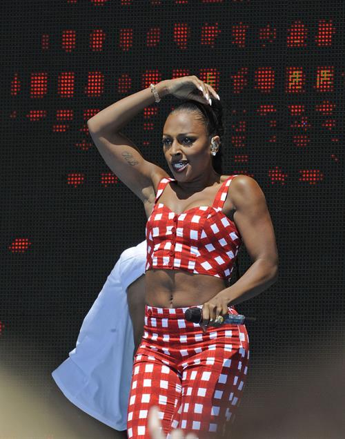 Alexandra Burke on the beach in Weston Super Mare 1/7/2012