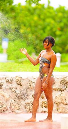 Alexandra Burke at Miami Beach on June 25, 2012