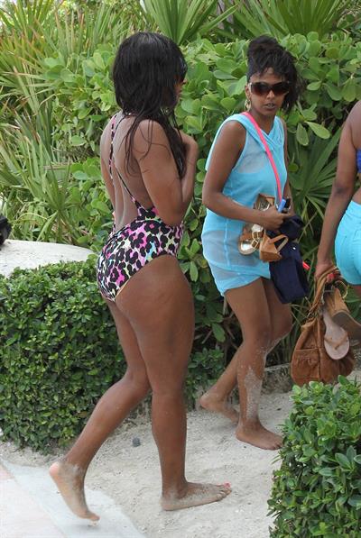 Alexandra Burke at Miami Beach on June 25, 2012