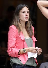 Alessandra Ambrosio Bar Pitti in New York City on June 23, 2011 
