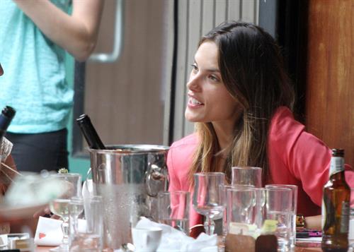 Alessandra Ambrosio Bar Pitti in New York City on June 23, 2011 