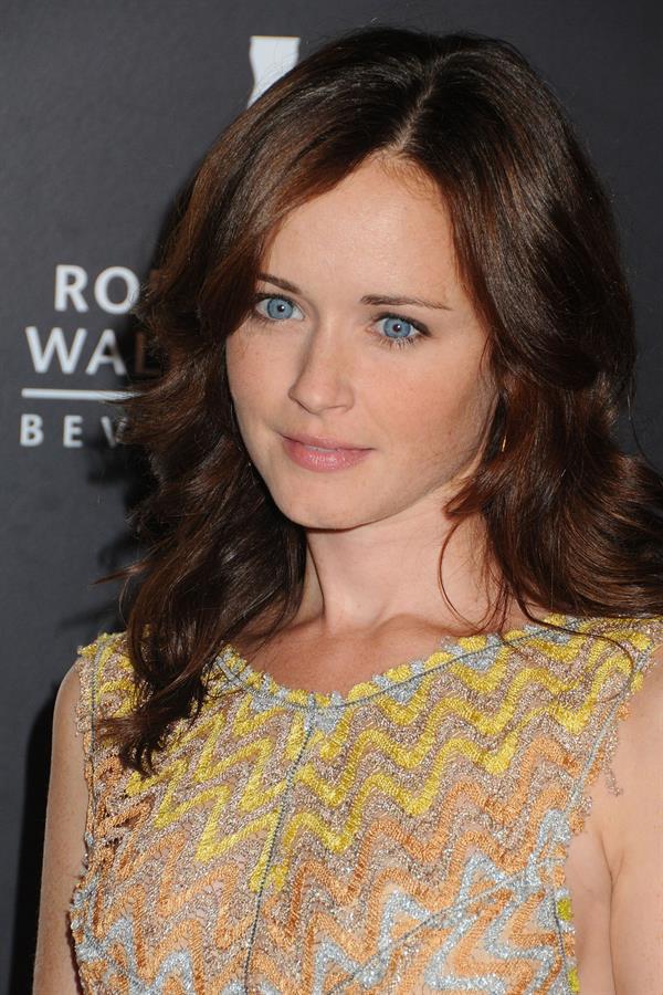 Alexis Bledel Rodeo Srive Walk of Style Award honoring Iman and Missoni on October 23, 2011 