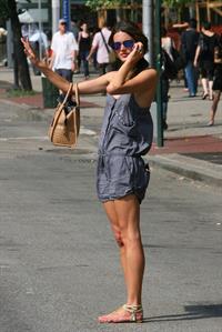 Alessandra Ambrosio AT&T store in New York City on July 16, 2010 