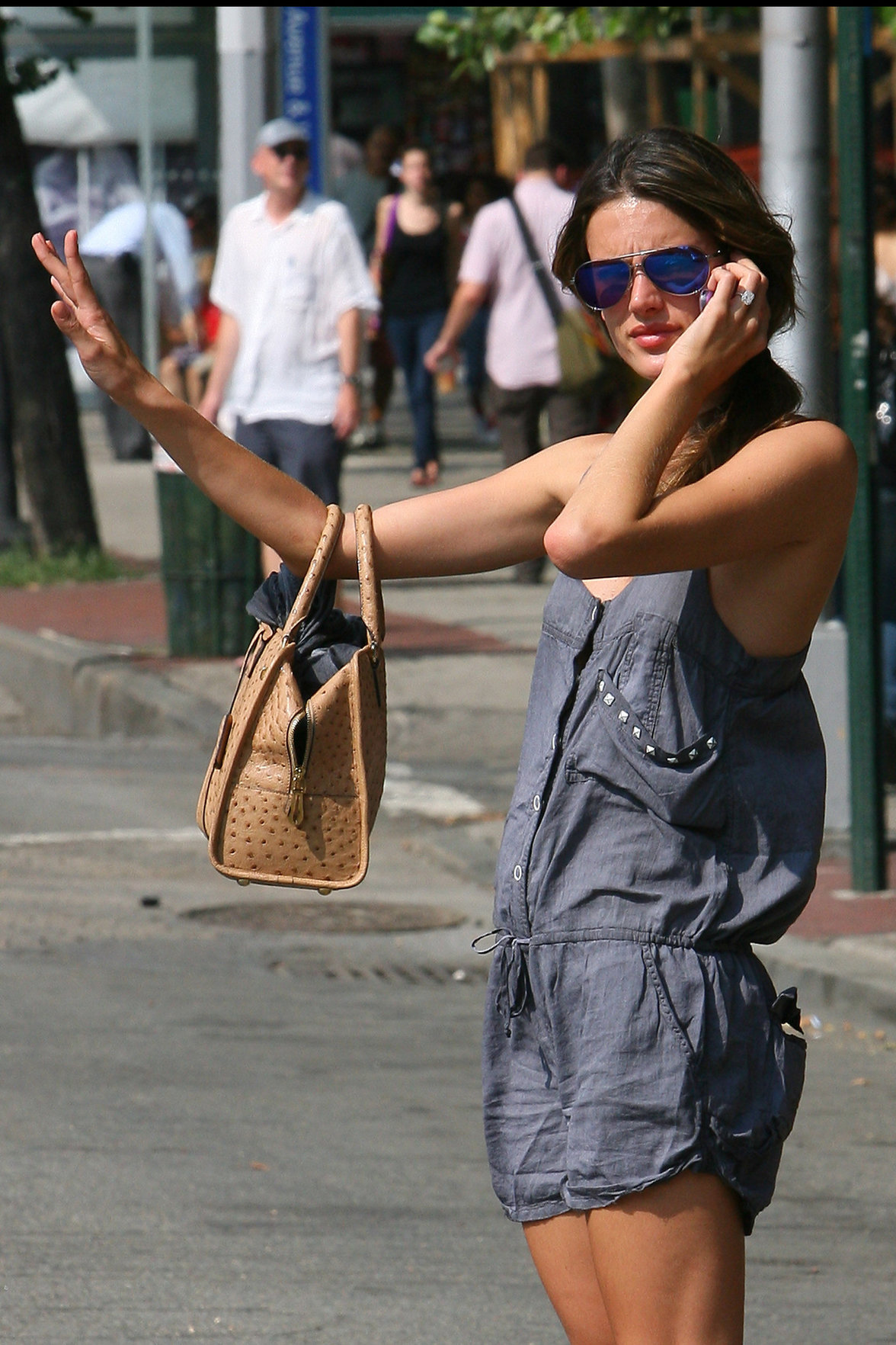 Alessandra Ambrosio AT&T store in New York City on July 16, 2010 