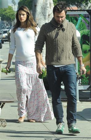 Alessandra Ambrosio at Country Mart in Brentwood on February 1, 2012 